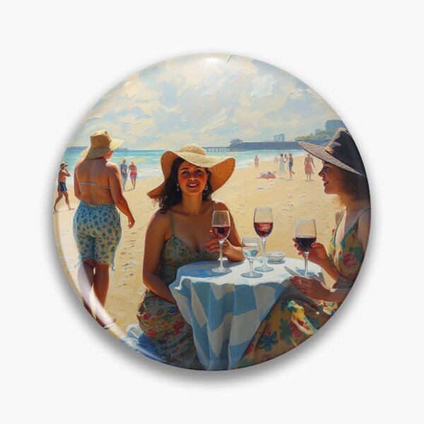Item preview, A beach party in the style of Renoir. designed and sold by oldMastersofart.