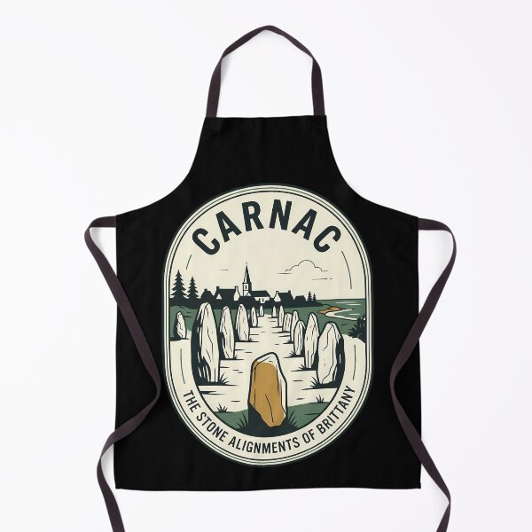 Item preview, Carnac Brittany Megalithic Stones Vintage Travel Emblem designed and sold by k3rstman1.