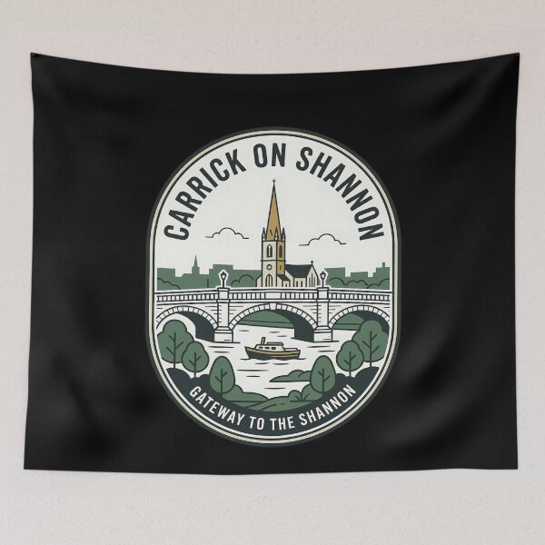 Item preview, Carrick on Shannon Ireland Vintage Travel Emblem designed and sold by k3rstman1.