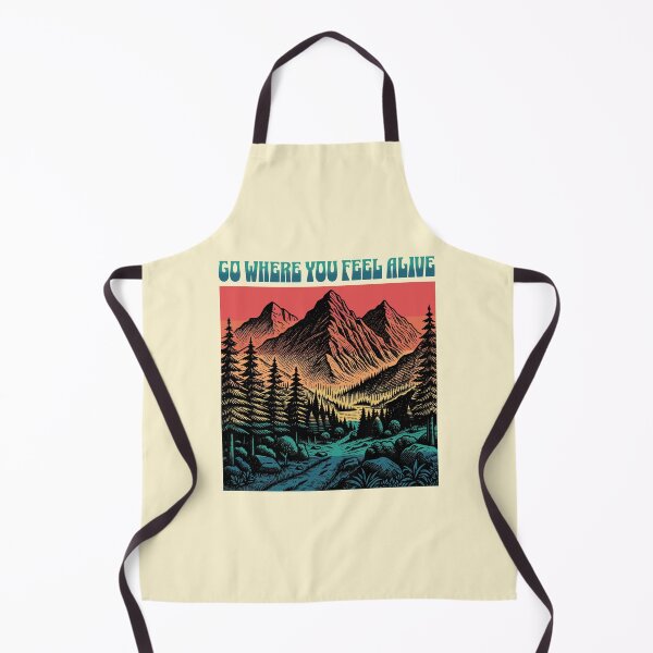 Item preview, Go Where You Feel Alive Mountain Adventure Nature Hiking Landscape Design designed and sold by Sachie's Studio.