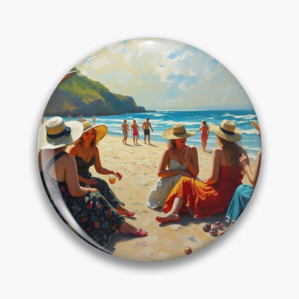 Item preview, A beach party in the style of Renoir. designed and sold by oldMastersofart.
