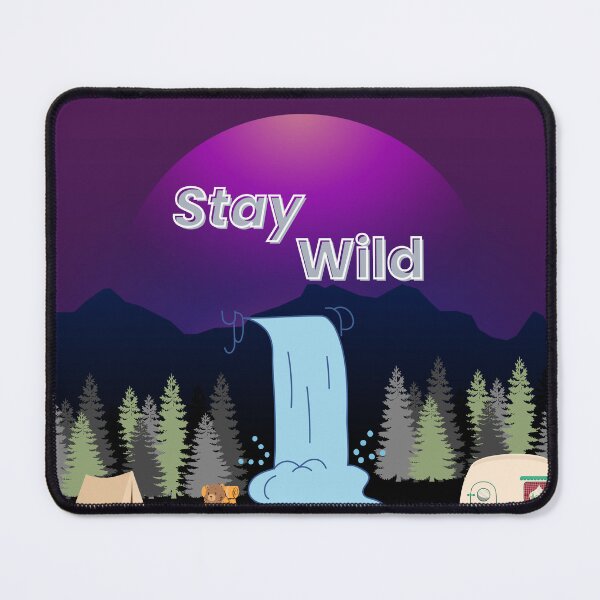 Item preview, Stay wild vintage mountain adventure design  designed and sold by Krishnacre8.