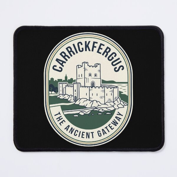 Item preview, Carrickfergus Castle Northern Ireland Vintage Travel Emblem designed and sold by k3rstman1.