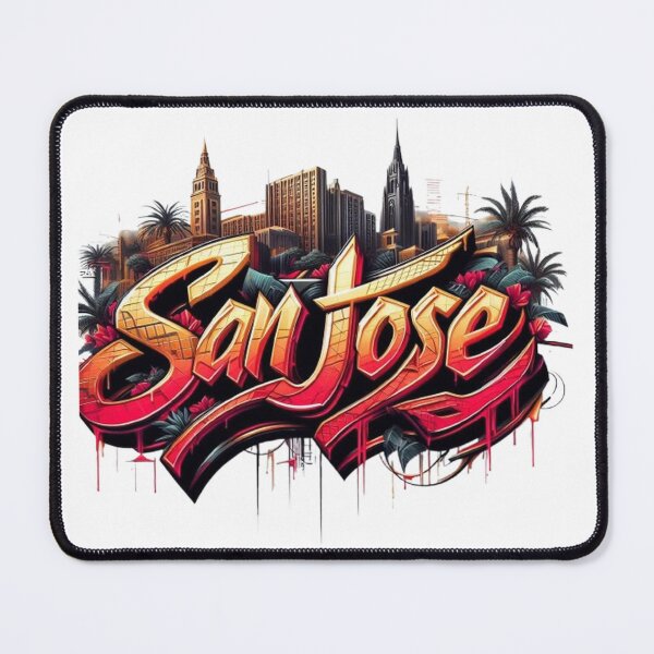 Item preview, San Jose Graffiti Skyline Street Art Design designed and sold by GraffiCity.