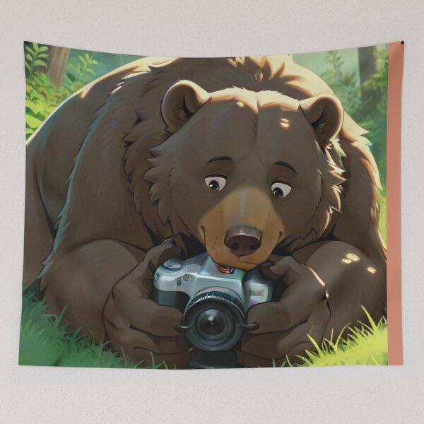 Item preview, Cute Bear Nature Photographer Funny Wildlife Photography Art designed and sold by BLUESKY11a.