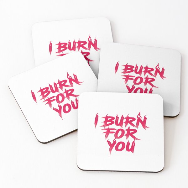 Item preview, I Burn for You – Fiery Bold Typography Art for Passionate Aesthetic Decor and Graphic Apparel designed and sold by Bright Nest Studio.