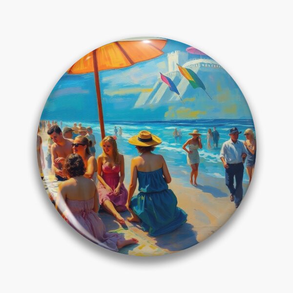 Item preview, A beach party in the style of Renoir. designed and sold by oldMastersofart.