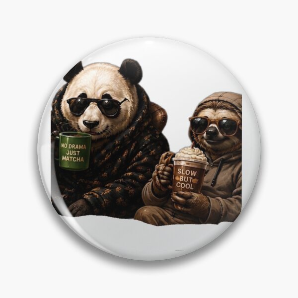 Item preview, Cool Panda & Sloth Coffee Crew designed and sold by DailyDoodlesBySumbul.