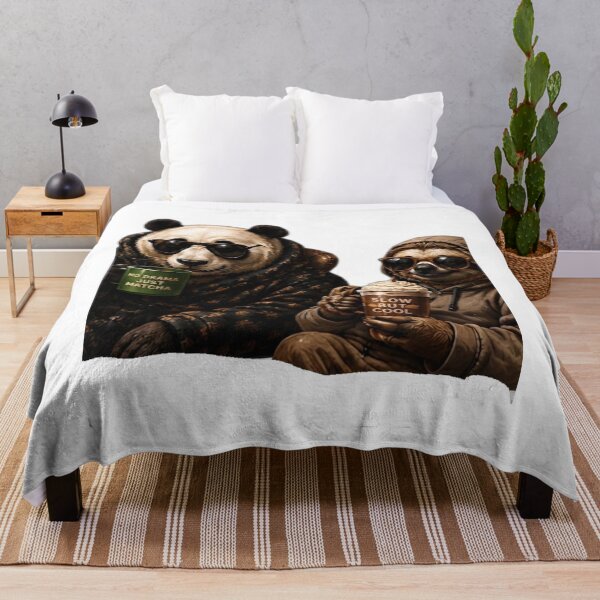 Item preview, Cool Panda & Sloth Coffee Crew designed and sold by DailyDoodlesBySumbul.