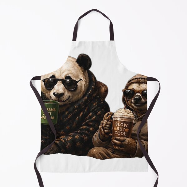 Item preview, Cool Panda & Sloth Coffee Crew designed and sold by DailyDoodlesBySumbul.