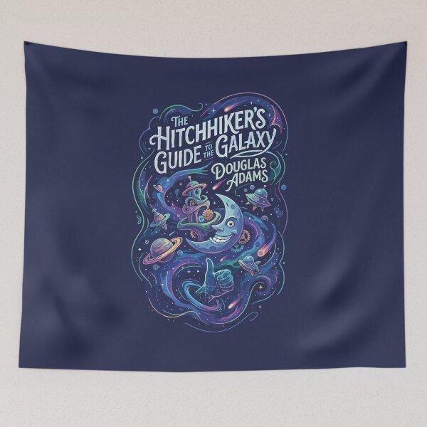 Item preview, The Hitchhiker's Guide to the Galaxy by Douglas Adams designed and sold by tigrootiger.