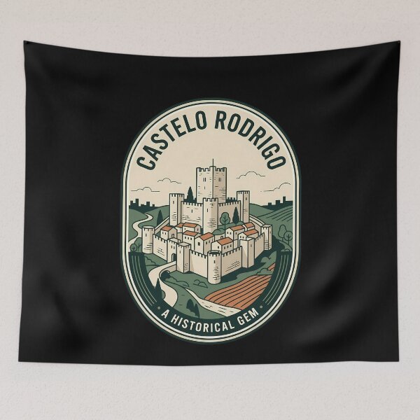 Item preview, Castelo Rodrigo Portugal Vintage Travel Emblem designed and sold by k3rstman1.