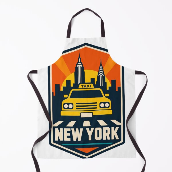 Item preview, New York Taxi Skyline Badge designed and sold by Lyfeinsights.