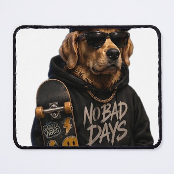 Item preview, No Bad Days Skate Dog designed and sold by DailyDoodlesBySumbul.
