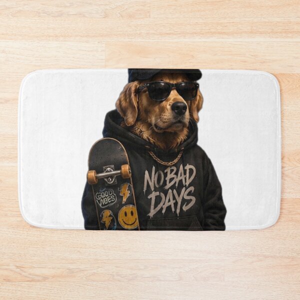 Item preview, No Bad Days Skate Dog designed and sold by DailyDoodlesBySumbul.