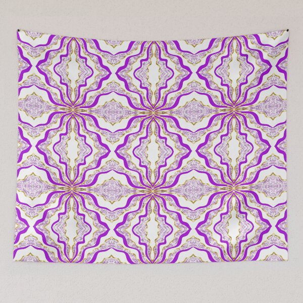Item preview, Purple and Gold Glitter (faux effect) Ribbon Mandala  designed and sold by Saburkitty.