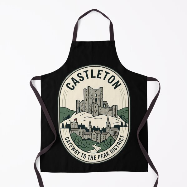 Item preview, Castleton Peak District Vintage Travel Emblem Peveril Castle designed and sold by k3rstman1.