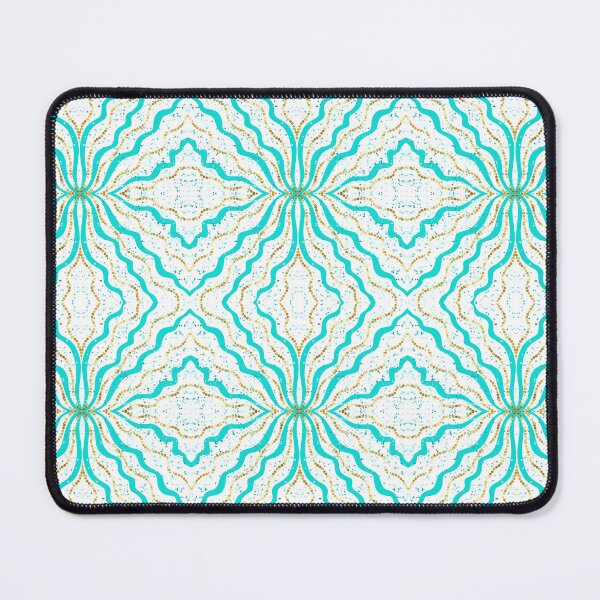 Item preview, Seafoam Green and Gold Glitter (faux effect) Ribbon Mandala  designed and sold by Saburkitty.