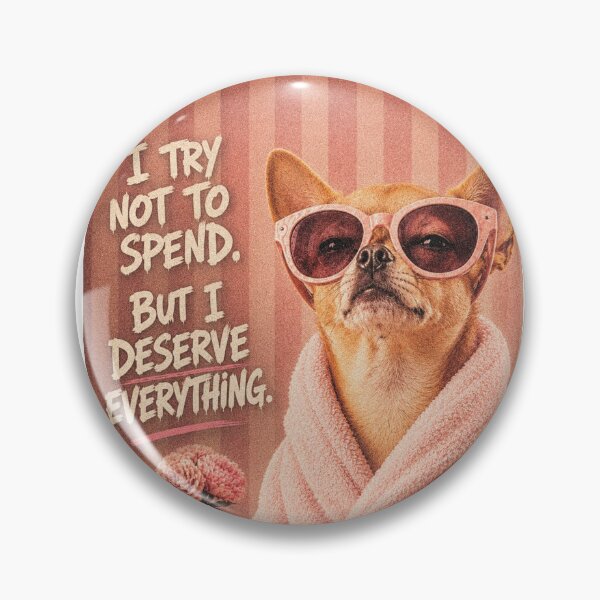 Item preview, Funny Spoiled Chihuahua Shopping Sticker designed and sold by KØTA Studio.
