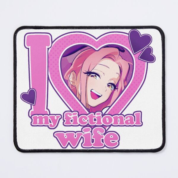 Item preview, I <3 My Fictional Wife - Mizi designed and sold by Comet and Crafts.