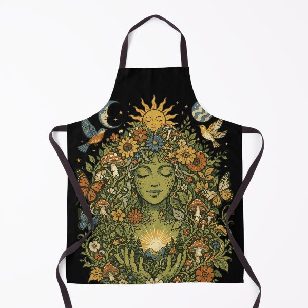 Item preview, Mother Earth Cottagecore Boho Goddess Art designed and sold by Far Out Goods.