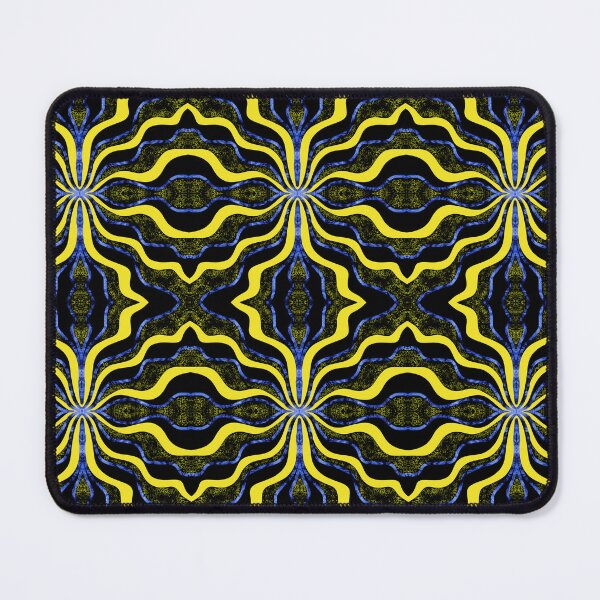 Item preview, Yellow and Blue Glitter (faux effect) Ribbon Mandala  designed and sold by Saburkitty.