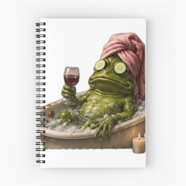 Item preview, Spa Day Frog Relaxation designed and sold by DailyDoodlesBySumbul.