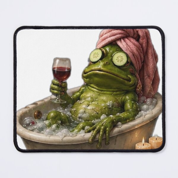 Item preview, Spa Day Frog Relaxation designed and sold by DailyDoodlesBySumbul.