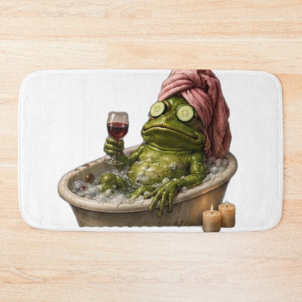 Item preview, Spa Day Frog Relaxation designed and sold by DailyDoodlesBySumbul.