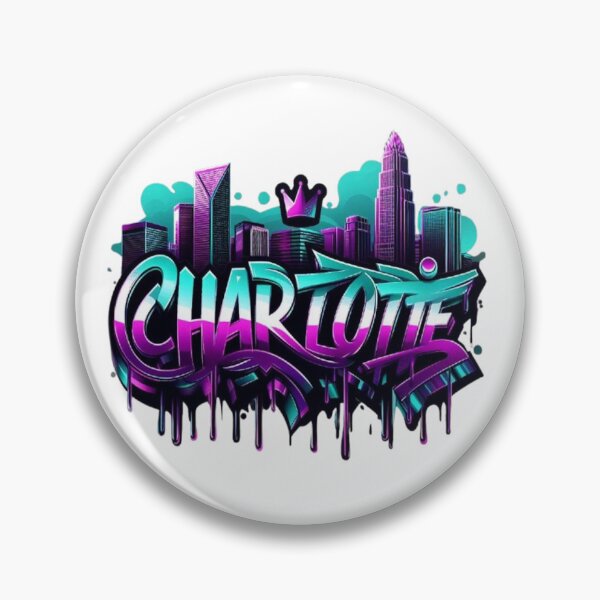 Item preview, Charlotte Graffiti Skyline Queen City Art designed and sold by GraffiCity.