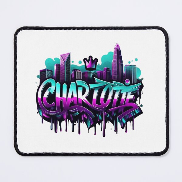 Item preview, Charlotte Graffiti Skyline Queen City Art designed and sold by GraffiCity.