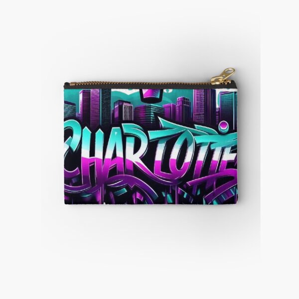 Item preview, Charlotte Graffiti Skyline Queen City Art designed and sold by GraffiCity.