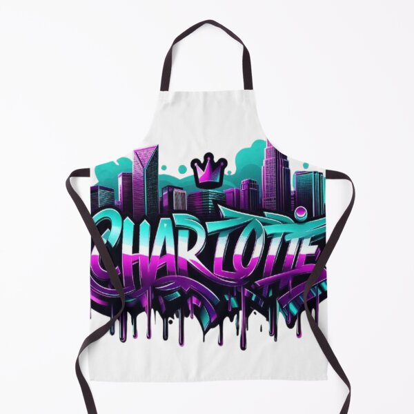 Item preview, Charlotte Graffiti Skyline Queen City Art designed and sold by GraffiCity.