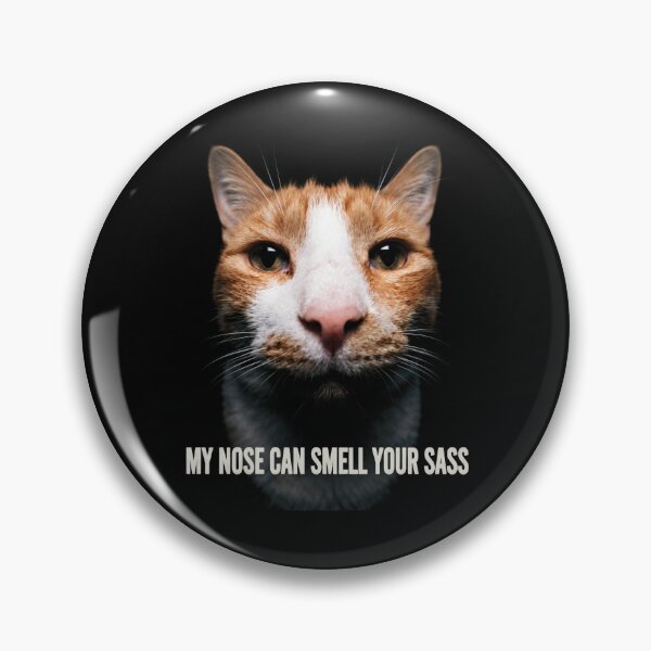 Item preview, My Nose Can Smell Your Sass Funny Orange Cat designed and sold by Off-Road-Zone.