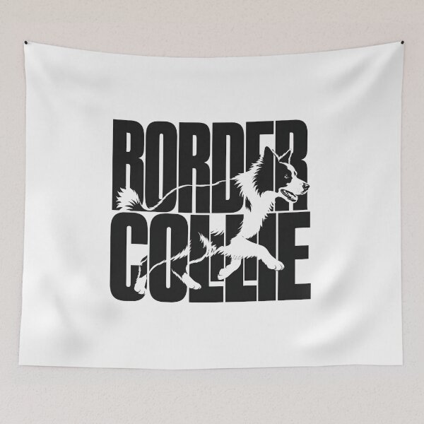 Item preview, Border Collie Bold Typography Dog Lover Design designed and sold by PawverseDesigns.