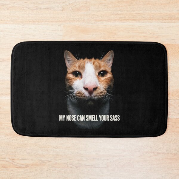 Item preview, My Nose Can Smell Your Sass Funny Orange Cat designed and sold by Off-Road-Zone.