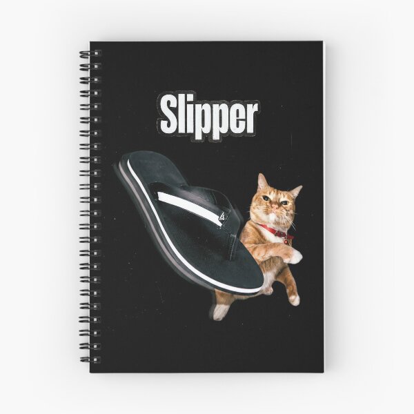 Item preview, Slipper Funny Orange Cat Meme Flying Flip Flop designed and sold by Off-Road-Zone.