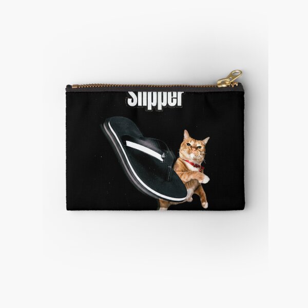 Item preview, Slipper Funny Orange Cat Meme Flying Flip Flop designed and sold by Off-Road-Zone.