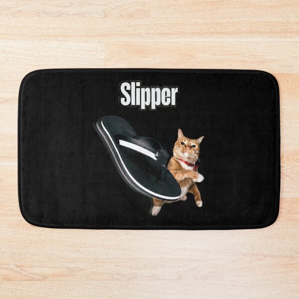 Item preview, Slipper Funny Orange Cat Meme Flying Flip Flop designed and sold by Off-Road-Zone.