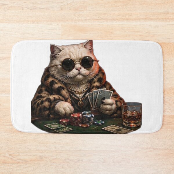 Item preview, High Roller Poker Cat designed and sold by DailyDoodlesBySumbul.