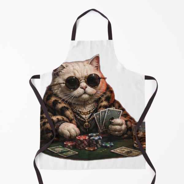Item preview, High Roller Poker Cat designed and sold by DailyDoodlesBySumbul.
