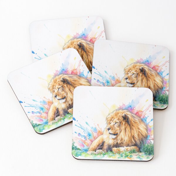 Item preview, Male Lion in Watercolor designed and sold by tomorrowsart.