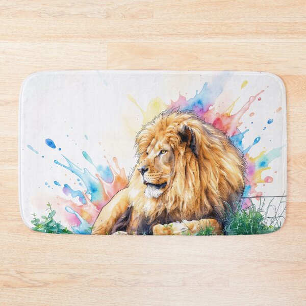 Item preview, Male Lion in Watercolor designed and sold by tomorrowsart.