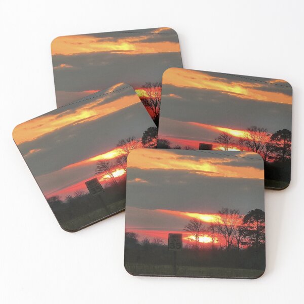 Item preview, Dramatic Sunset Over Rural Landscape designed and sold by Stacey's unpromised.