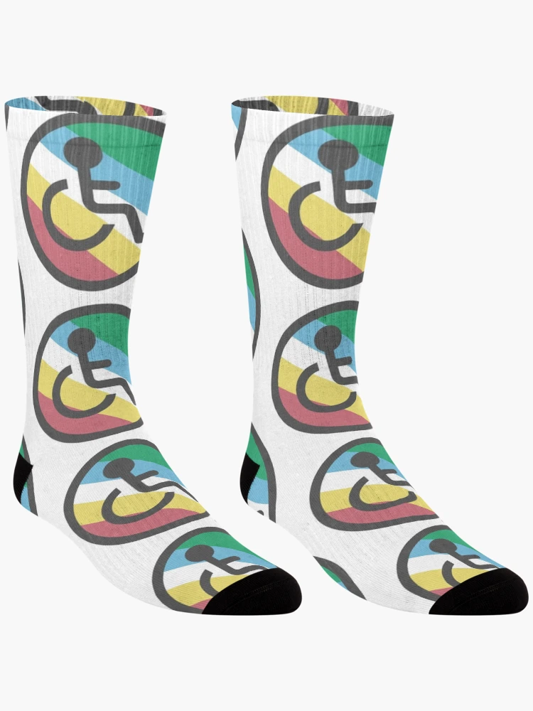 Thumbnail 3 of 5, Socks, Disability pride designed and sold by Rachel the Artist .