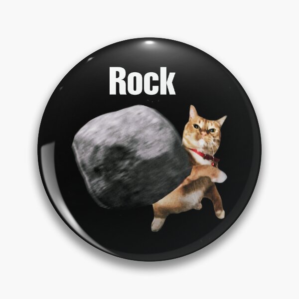 Item preview, Funny Orange Cat Meme Flying Stone [Black Shirt Only] designed and sold by Off-Road-Zone.