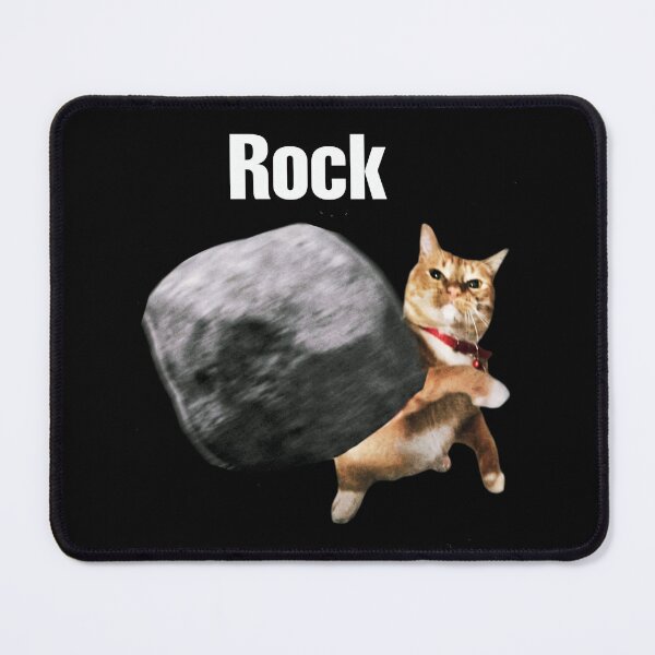 Item preview, Funny Orange Cat Meme Flying Stone designed and sold by Off-Road-Zone.