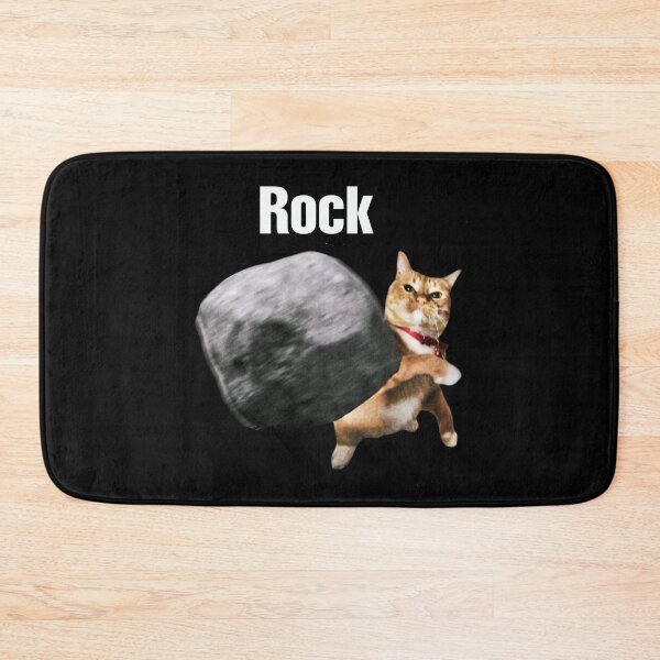 Item preview, Funny Orange Cat Meme Flying Stone designed and sold by Off-Road-Zone.