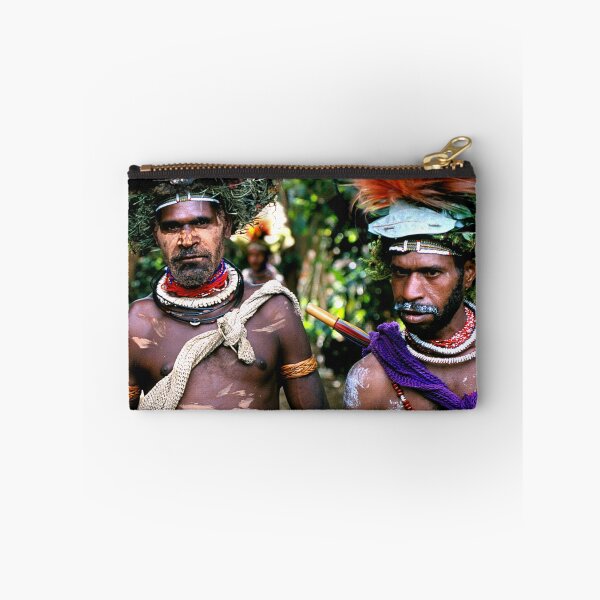 Item preview, Papua New Guinea Villagers With Feather Headdresses Photo designed and sold by DEC02.