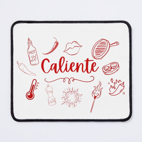 Item preview, Caliente with Red Hot Theme Monochrome Doodles designed and sold by JaymeOctober.